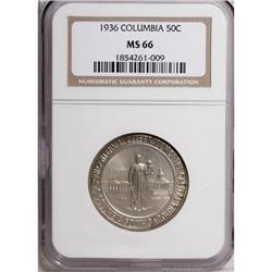 1936 50C Columbia MS66 NGC