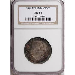 1892 50C Columbian MS64 NGC