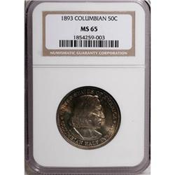 1893 50C Columbian MS65 NGC