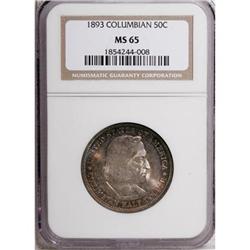 1893 50C Columbian MS65 NGC