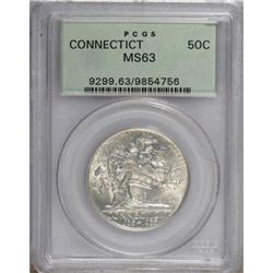 1935 50C Connecticut MS63 PCGS