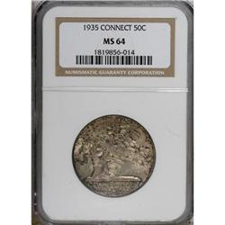 1935 50C Connecticut MS64 NGC