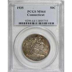 1935 50C Connecticut MS64 PCGS