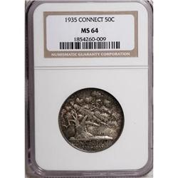1935 50C Connecticut MS64 NGC