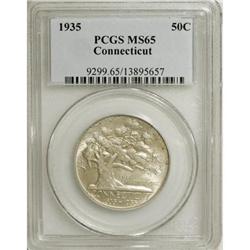 1935 50C Connecticut MS65 PCGS