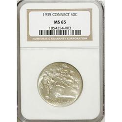 1935 50C Connecticut MS65 NGC