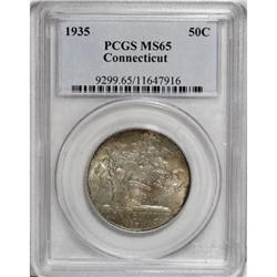 1935 50C Connecticut MS65 PCGS