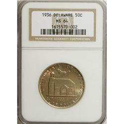 1936 50C Delaware MS64 NGC