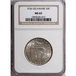 1936 50C Delaware MS65 NGC