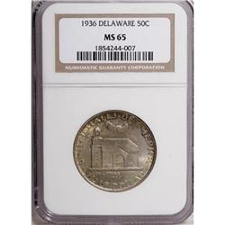 1936 50C Delaware MS65 NGC
