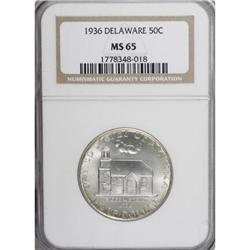 1936 50C Delaware MS65 NGC