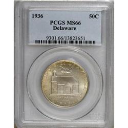 1936 50C Delaware MS66 PCGS