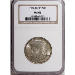 1936 50C Elgin MS65 NGC