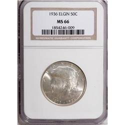 1936 50C Elgin MS66 NGC