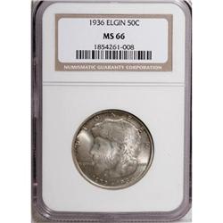 1936 50C Elgin MS66 NGC