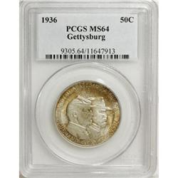 1936 50C Gettysburg MS64 PCGS