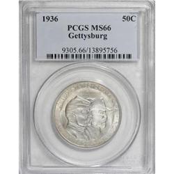 1936 50C Gettysburg MS66 PCGS