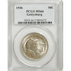 1936 50C Gettysburg MS66 PCGS