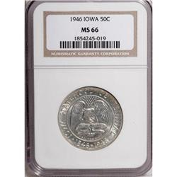 1946 50C Iowa MS66 NGC