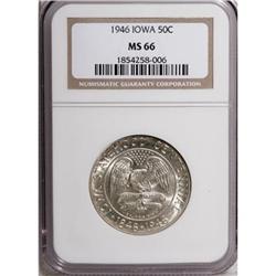 1946 50C Iowa MS66 NGC