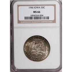 1946 50C Iowa MS66 NGC