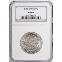 1946 50C Iowa MS66 NGC
