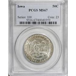 1946 50C Iowa MS67 PCGS