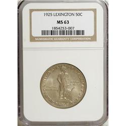 1925 50C Lexington MS63 NGC