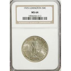 1925 50C Lexington MS64 NGC