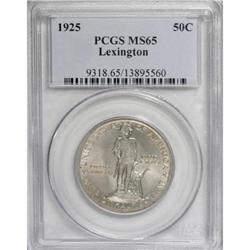 1925 50C Lexington MS65 PCGS
