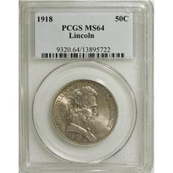1918 50C Lincoln MS64 PCGS