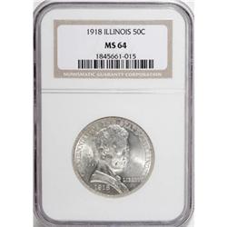 1918 50C Lincoln MS64 NGC