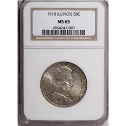1918 50C Lincoln MS65 NGC