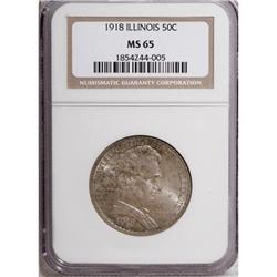 1918 50C Lincoln MS65 NGC