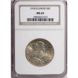 1918 50C Lincoln MS65 NGC