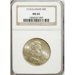 1918 50C Lincoln MS65 NGC