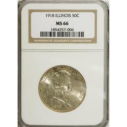 1918 50C Lincoln MS66 NGC