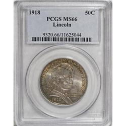 1918 50C Lincoln MS66 PCGS