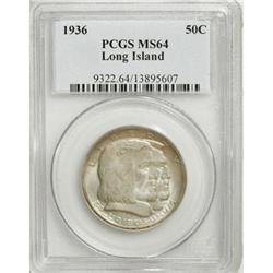 1936 50C Long Island MS64 PCGS