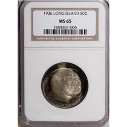 1936 50C Long Island MS65 NGC