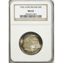 1936 50C Long Island MS65 NGC
