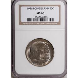 1936 50C Long Island MS66 NGC