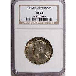 1936 50C Lynchburg MS65 NGC