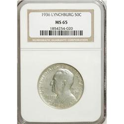 1936 50C Lynchburg MS65 NGC