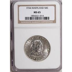 1934 50C Maryland MS65 NGC
