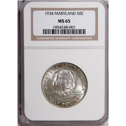 1934 50C Maryland MS65 NGC
