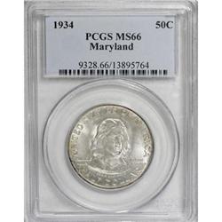 1934 50C Maryland MS66 PCGS