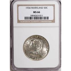 1934 50C Maryland MS66 NGC