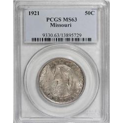 1921 50C Missouri MS63 PCGS