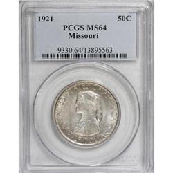 1921 50C Missouri MS64 PCGS